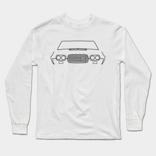 1972 Ford Gran Torino classic car outline graphic (black) Long Sleeve T-Shirt